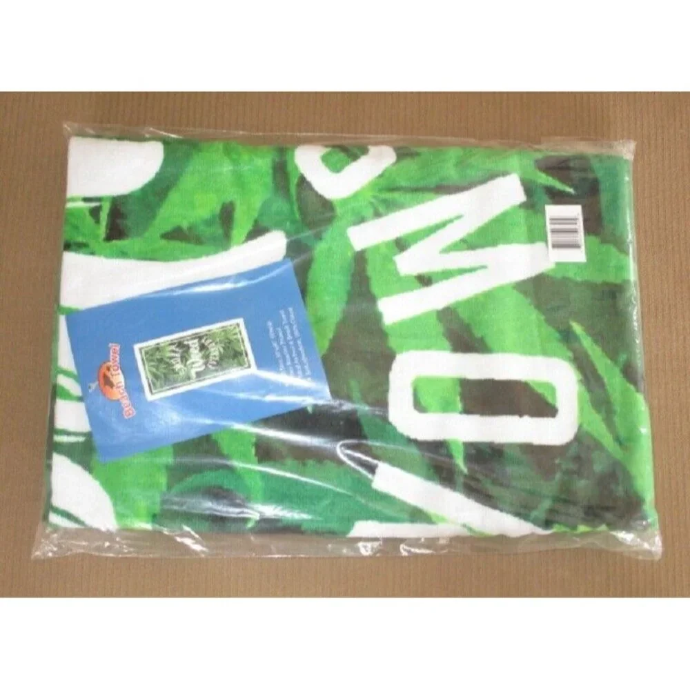 New Bath Beach Pool Towel GIFT Marijuana Pot Leaf Smoke Weed Everyday Leaves NWT